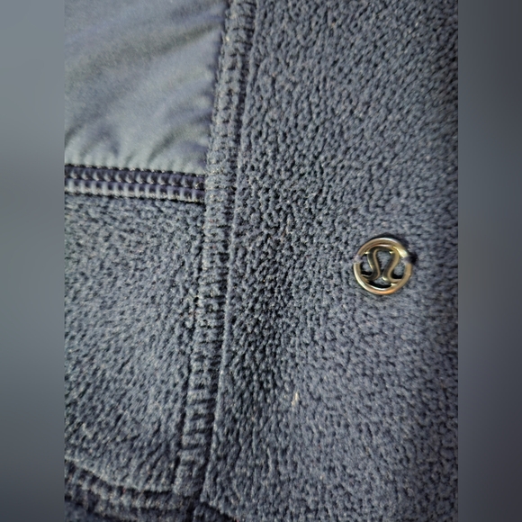 Lululemon Fleece Jacket Navy Blue Color - Picture 10 of 10